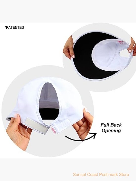 Wide Brim Sun Hat with Ponytail Hole UPF 50 Sun Protection main image 6